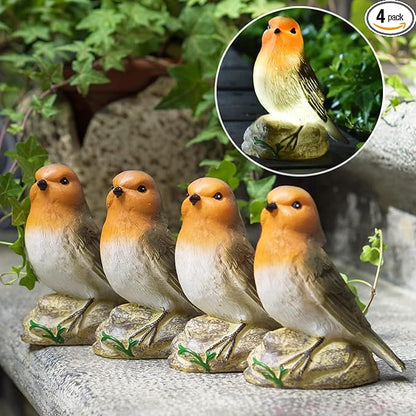 Solar Garden Outdoor Bird Statues Decor for Outside Yard Outdoor Home Patio Decor, Birthday for Mom Grandma Wife Sister Nana from Daughter Son Husband