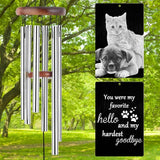 Personalized Wind Chimes Memorial Engraved Gift,Custom Sympathy Wind Chime for Loss of Loved One,Customized Mother Father Dog Pet Family Remembrance Bereavement Gifts