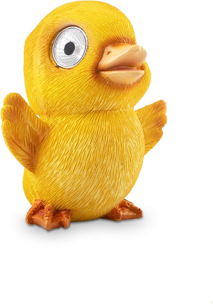 Solar Garden Baby Duckling Decoration (Set of 2) | Outdoor Yard Decor - Lawn Ornaments | Solar Decorative Lights for Patio, Balcony, Deck | Weather Resistant - LED | Housewarming Gift (Set of 2)