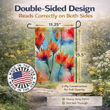 Caroline's Treasures Wyoming Indian Paintbrush in Watercolor Garden Flag Mailbox Flag Decorative Yard Flag Banner Outside Patio Artwork Yard Flower Beds, Garden Size, Multicolor
