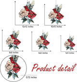 Cardinal Acrylic Suncatcher, Boho Suncatchers for Window Hanging Ornament, Stained Glass Effect Indoor Outdoor Garden Decor for Memorial, Gifts for Mother's Day, Mom, Grandma, Wife, Women