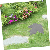 balacoo Garden Decoration Maple Stepping Stone Iron Pathway Stone for Outdoor Walkway Lightweight Garden Decor