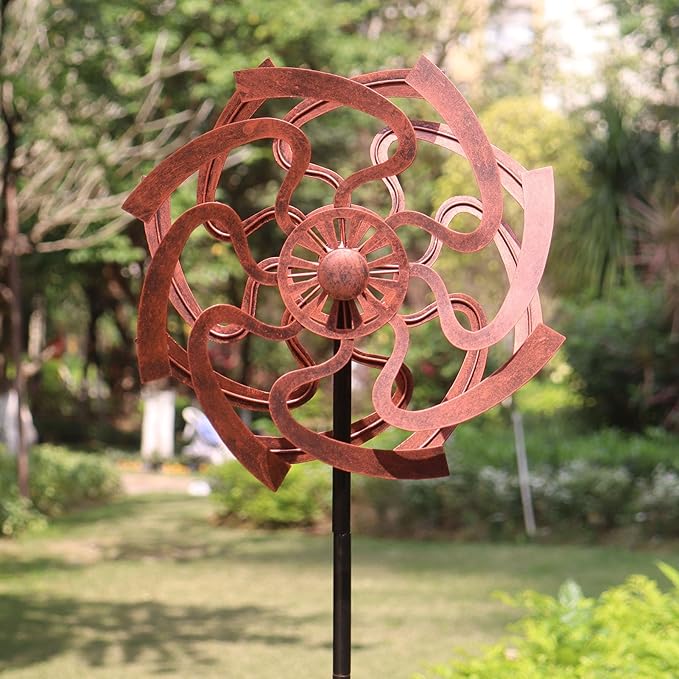 Garden Wind Spinner Outdoor Yard Spinner Metal Wind Spinner for Lawn & Patio Yard Art