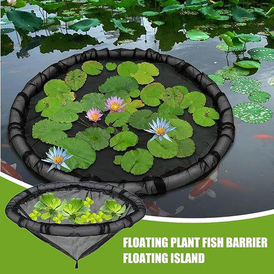 Floating Pond Corral Plant Rings - 90g 45 Cms, and Round Floating Plant Ring Fine Mesh Nets, Planters for Garden Pond Decoration Home | Outdoor Decors Maintaining Water Features Utilizations