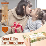Daughter Gifts from Mom Dad, Daughter Birthday Gift - Wind Chimes, Mothers Day, Graduation, Birthday, Thanksgiving, Wedding Presents for Adult Teen