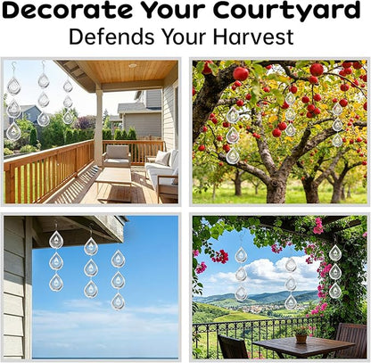 18 Pcs Stainless Steel 3D Wind Spinners with Reflective Discs – Garden Decor for Yard, Patio, Windows, Trees & Outdoor Spaces