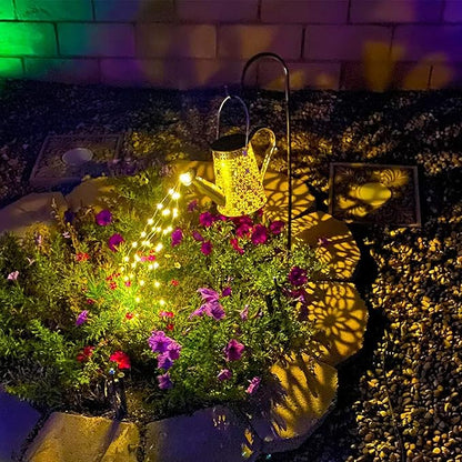 Solar Watering Can Lights, Large Retro Metal Hanging Solar Lights Outdoor Waterproof, Mother's Day Birthday Gifts for Women Mom Grandma Garden Yard Light LED Decoration Outside for Porch Lawn Patio