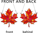 Maple Leaf Fall Ornaments Colorful Window Hanging Decorations Home Wall Decor for Indoor Outdoor