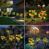Kohlrabi Solar Garden Lights, 4 Pack Solar Mushroom Lights Outdoor, Upgraded 48LED Mushroom Light Yard Decor Outside Waterproof, Garden Decor for Lawn Front Porch Patio Backyard