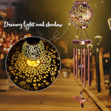 Wind Chimes for Outside, Windchimes Outdoors Hummingbird Gifts for Mom Women Grandma, Hanging Solar Lantern Solar Wind Chimes for Outside Patio Yard Garden Decor
