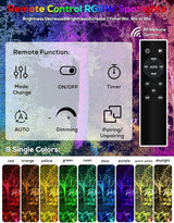ZYAN Solar Color Changing RGB Spotlights with Remote, 12000mAh Separate Panels & USB-C Powered, Auto On Off, Outdoor IP65 Waterproof for Patio Yard Path (8 Pack)