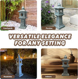 Solar-Powered Pagoda Lamp
