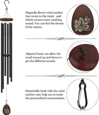 Suntimber Extra Large Wind Chimes Outside Deep Tone, 58" Memorial Wind Chimes for Loss of Loved One,Memorial Sympathy Gifts, Church Wind Chime for Outside Garden,Yard,Patio and Lawn