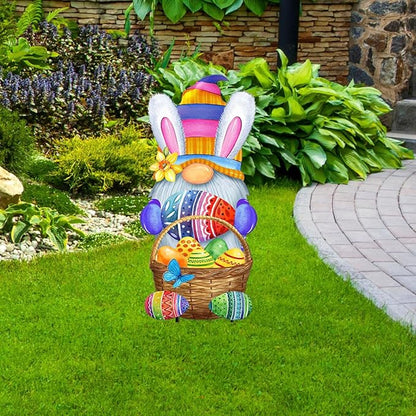 Briarwood Lane Easter Egg Gnome Metal Art