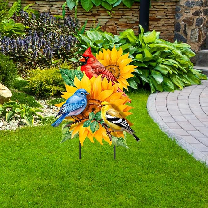 Briarwood Lane Birds in the Garden Metal Art