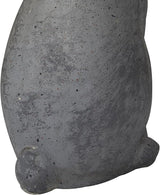 Deco 79 Polystone Rabbit Decorative Garden Sculpture Indoor Outdoor Garden Statue, Outdoor Sculpture 7" x 8" x 20", Gray