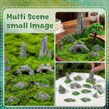 Warmtree 12 Pcs Diorama Rocks Fake Rock Miniature Stone Statue for Diorama Supplies, Micro Train Landscape, Railway Sand Table, Zen Garden Accessories