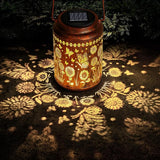 Sunflower Solar Lanterns Outdoor,Butterfly Gifts Metal Hanging Lights,Waterproof LED Solar Lights for Garden,Yard,Patio Pathway Lawn Decor,Birthday Gifts for Women,Mom-with S-Hook
