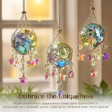H&D HYALINE & DORA 3 Pcs Crystal Suncatchers with 40mm Ice Cracked Ball Window Hanging Decor for Healing Yoga Meditation