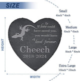 Lizard Memorial Stone - Lizard Statue - Tombstone - Loss Gift - Pet Loss Memorial - Heart