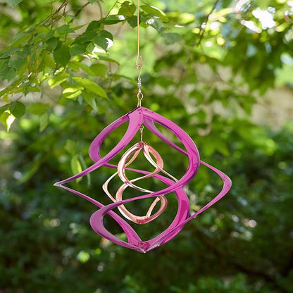 Red Carpet Studios The Original Cosmix Deluxe Helix Wind Spinner, Medium 14-Inch, Double Purple & Copper