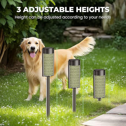 8 Pack Solar Pathway Lights Outdoor Waterproof green marble vintage ceramic tiles Floral art design wall tiles floor Solar Garden Lights LED Landscape Lighting for Yard Walkway Lawn Garden Decor