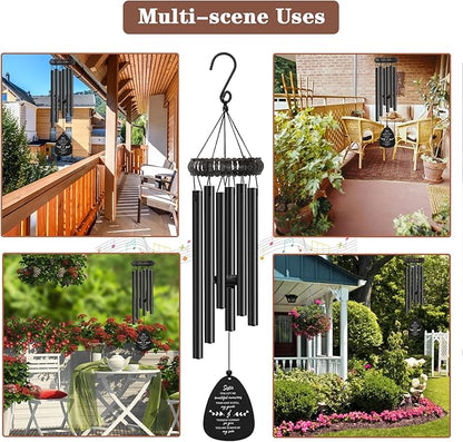 Soopau Memorial Gifts for Loss of Sister, Wind Chimes for Loss of Sister, Loss of Sister Sympathy Gifts, Bereavement Remembrance Funeral Grief Gifts for Loss of A Loved Sister
