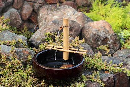 Bamboo Accents 12" Adjustable Fountain Kit Branch Arms with Pump - Handcrafted Garden Water Feature Patio Zen Decor (Container Not Included)