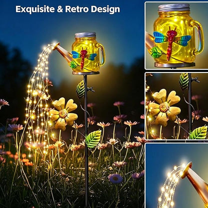 Solar Watering Can Light, Solar Yard Decorations Outdoor,Garden Decor Lights for Yard,IP65 Waterproof Hanging Lantern Lights,Outside Patio Lawn, Gifts for Mom Grandma Women Birthday