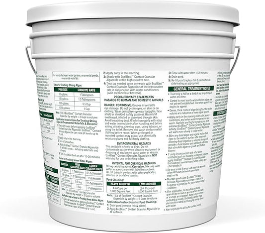 Aquascape EcoBlast Contact Granular Algaecide for Ponds, Waterfalls, Fountains, Streams, and Rocks, 7 lb / 3.2 kg, 29313