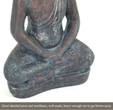 25" Large Buddha Statue Outdoor Indoor, Buddha Statues for Garden, Meditating Buddhist Statues for Home Decor, Zen Decor Buda Statue