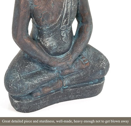 25" Large Buddha Statue Outdoor Indoor, Buddha Statues for Garden, Meditating Buddhist Statues for Home Decor, Zen Decor Buda Statue