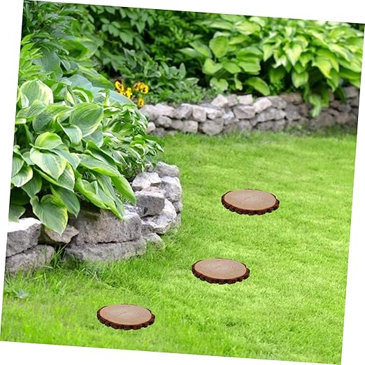 Outdoor Garden Wooden Stepping Log Paver for Pathway and Walkway Decoration Durable and Elegant Garden for Landscape Edging
