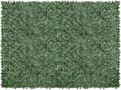 VEVOR Artificial Ivy Privacy Fence Screen, 96 x 72 in Faux Ivy Vine Leaf Hedges Fence, Greenery Privacy Fence with Mesh Cloth Backing, Green Wall Decoration for Outdoor Garden, Yard, Balcony