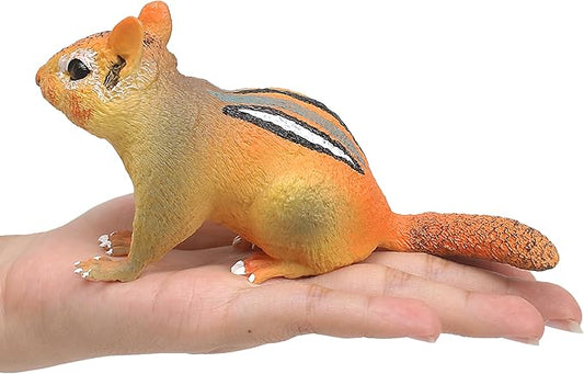 Chipmunk Figurine Sculpture for Home Decor, Chipmunk Animal Miniature Statue Figurine Model, Realistic Weather-resistant Figurines Statues for Lawn Yard Patio Porch Garden Decoration, Plastic Material