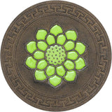 Stepping Luminous Stones for Garden, Lotus Pattern Outdoor Stepping Stone, Decorative Yard Art Step Stone for Walkways, Lawn, Patio, Path, Flower Bed (Color : Style 1, Size : 3pcs)