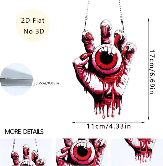 Halloween Eyeball Ornaments Colorful Window Hanging Decorations Home Wall Decor for Indoor Outdoor