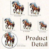 Horse Acrylic Suncatcher, Boho Suncatchers for Window Hanging Ornament, Stained Glass Effect Art Garden Decor for Equestrian Lover, Gifts for Mother's Day, Mom, Grandma, Wife, Women, Nana