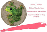 Spoontiques -Garden Décor - Raised Frog Stepping Stone - Decorative Stone for Garden