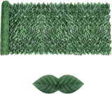 Artificial Ivy Privacy Fence Screen,59"x118" UV-Anti Fake Leaves Plant Vine,Privacy Hedges Wall for Indoor Outdoor Garden Backyard Decor,Color Green Pineapple Leaves