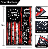 We The People 1776 Flag Double Sided 12x18in Outdoor Betsy Ross 13 Star American Constitution Flags for Yard Lawn Home Garden Decor Flag