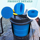 4-Pack Foam Sponge Filter Media, Compatible with Laguna Pressure-Flo 1400 gal. (5000 L) and 2000 gal. (6000 L) UVC Filters, Replacement for Part PT1736 PT1503