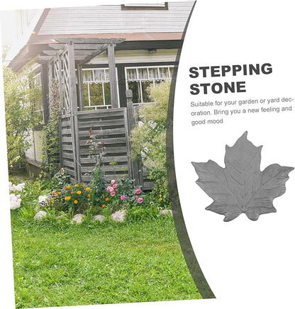Garden Iron Paver Stone Walkway Decorative Maple Stepping Stone Outdoor Garden Decor Iron Material for Lawn Pathways Home Decoration
