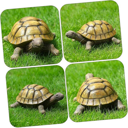 Decorative Tortoise Resin Ornament for Garden Charming Outdoor Sculpture for Lawn Patio and Home Unique Rustic Garden Lovers