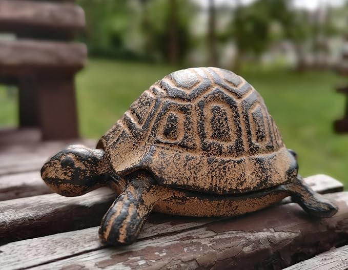 Hide A Key Outside - Spare Key Hider - Outdoor Key Hider, Garden Turtle Statues Key Box