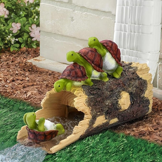 Funny Turtle Gutter Downspout Extender Statue, Garden Animal Decor Gutter Extension, Splash Block, Eco-Friendly Resin, Outdoor Decor Sculpture, Gutter Diverter Rain Perfect for 3"x4" Downspout