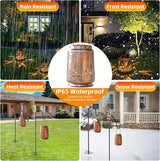 Solar Lanterns Outdoor Waterproof, Garden Decor for Yard, Hummingbird Hanging Lantern Solar Garden Lights Decorations for Patio Lawn Porch Outside Decorative Christmas Birthday Gift Mom Grandma Women
