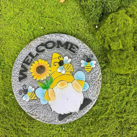 GZHERVICES Stepping Stone Ornaments for Courtyard Decor, Garden Landscape Stepping Stones and Lawn Walkway Pads, Decorative Garden Stones and Patio Path Pavers(Multi-Colored-B)
