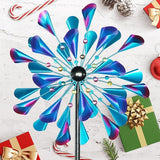 Decoroca Wind Spinner Choice for Families - 72in Large Outdoor Metal Wind Spinners - Pretty Outdoor Decor Birthday Loves - 21" W x 72" H (Double Blades)