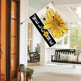 AVOIN colorlife Spring Summer Bee Sunflower House Flag 28x40 Inch Double Sided, Welcome Holiday Yard Outdoor Decoration